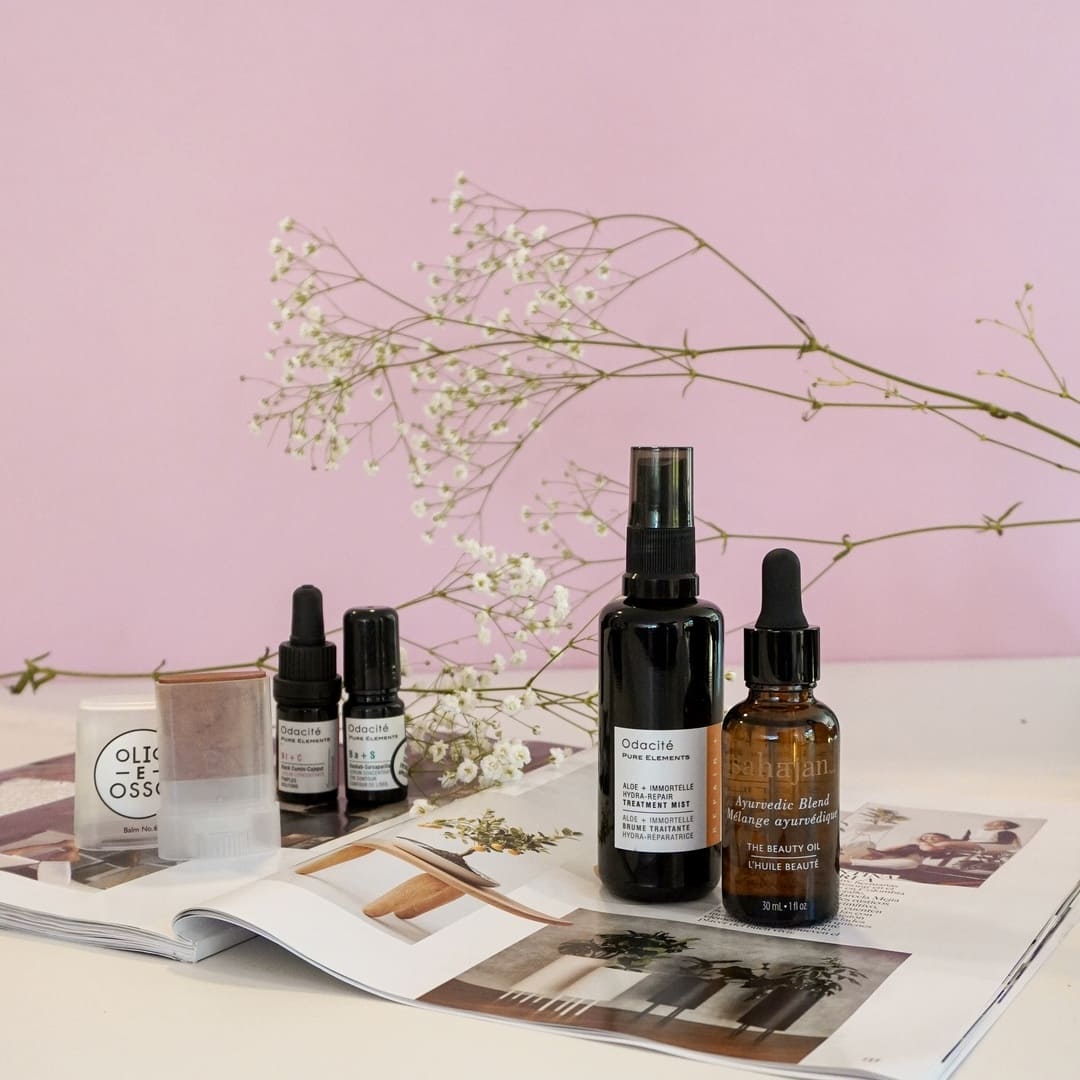 Productos de belleza natural de revista